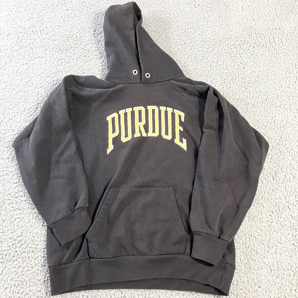 Vintage Champion Purdue University Hoodie‎ Large Made In USA Pullover Athletic - Picture 1 of 6